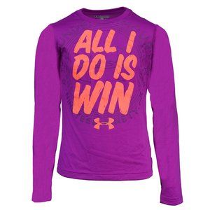 NWT Under Armour Girls All I Do Is Win T-Shirt